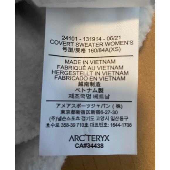 ARC'TERYX SWEATER XS GRAY COVERT POCKET FRONT ATHENA GREY HEATHER FLEECE - Picture 5 of 12